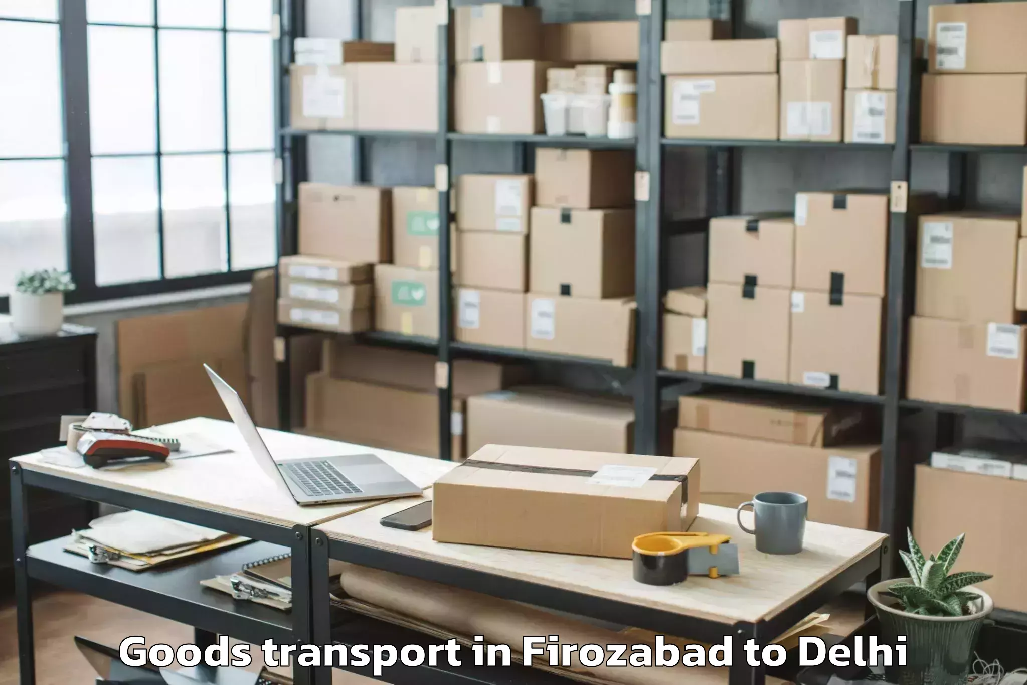 Top Firozabad to Delhi Cantonment Goods Transport Available